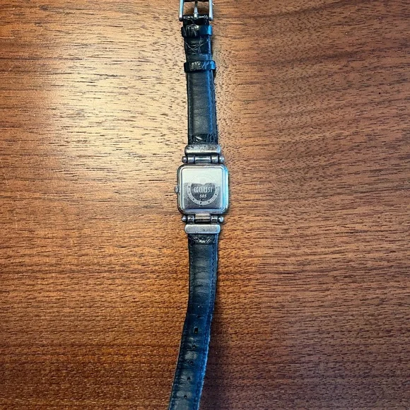 Ecclissi Sterling Silver Watch with Leather Band - Picture 2 of 4